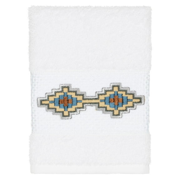 Linum Home Textiles Gianna Embellished Turkish Cotton Washcloth
