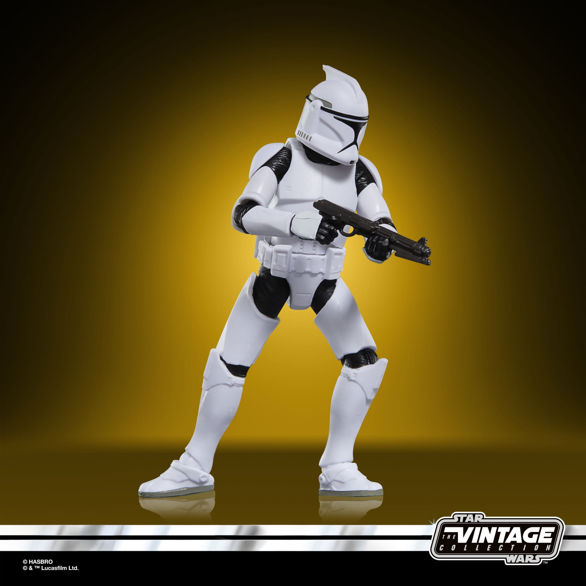 Star Wars The Vintage Collection Phase I Clone Trooper, Star Wars: Attack of the Clones Action Figure (3.75”)