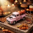 thumbnail image 5 of Anmrize Spooky Table Decor, Resin Truck Figurine, Fall Pumpkin Truck Decor Thanksgiving Mini Harvest Metal Farm Truck With 2 Pumpkins | Vintage Diecast Model for Tiered Tray Home DéCor, A-13, 5 of 8