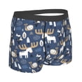 thumbnail image 2 of KLL Forest Elk Men's Cotton Boxer Briefs Underwear-Large, 2 of 8