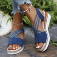 thumbnail image 4 of WILLBEST Sandalias De Playa Para Mujer, Cómodas Sandalias Casuales Para Mujer, Para Verano, Playa, Caminar, Vacaciones, Trajes Con Tacón Medio, Punta Abierta, Diseño, 4 of 8
