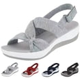 thumbnail image 5 of Womens Orthopedic Sandals Platform Heel Open Toe Beach Sandals Casual Non Slip Ankle Strap Slippers with Arch Support Summer Travel Shoes, 5 of 5