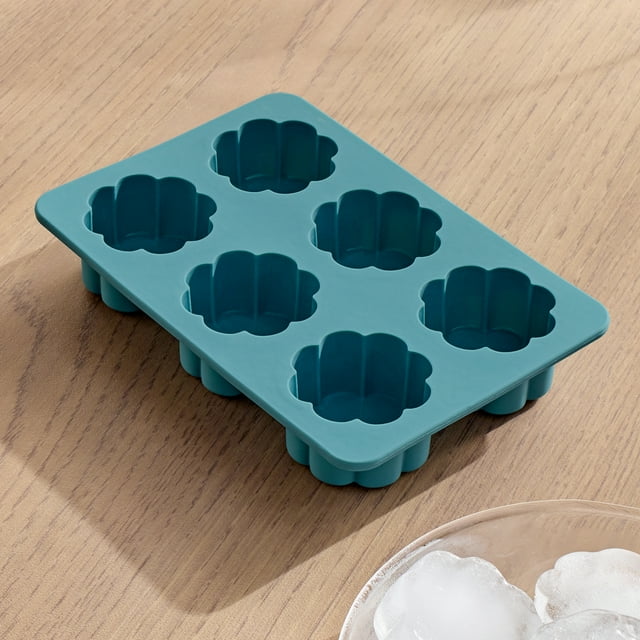 Better Homes & Gardens Silicone Flower Ice Cube Tray 6.125 Inch