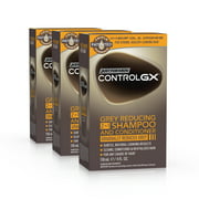 Just For Men Control GX Grey Reducing 2 in 1 Hair Color, Shampoo and Conditioner, 4 fl. oz. (Pack of 3)