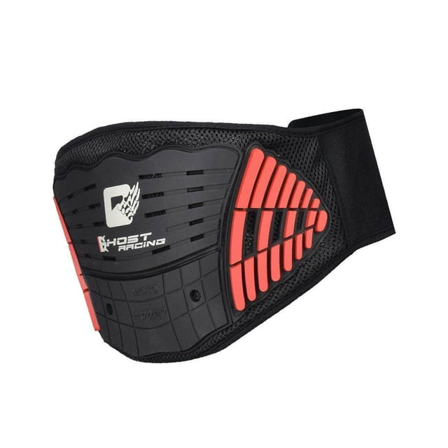 Ceinture de Rein de Moto Motocross de Course, Soutien, Protège-Taille, Protecteur, Équipement de Moto, Rouge