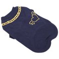thumbnail image 2 of Chaleco azul para cachorros adorables, talla S, camisa para perro de algodón con estampado floral de primavera, 2 of 8