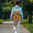 thumbnail image 4 of POLERO 17 Inch Backpack for Men, Polyester Adjustable Shoulder Strap Soft School Backpack, Sunflower Highland, 4 of 10