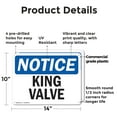 thumbnail image 2 of (2 Pack) King Valve OSHA Notice Sign 14 Inch X 10 Inch Plastic Sign, Weather Resistant, UV Protected for Workplace, Business, and Construction Site, Made in the USA, 2 of 8