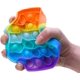 thumbnail image 3 of Rompecabezas de entrenamiento lógico de escritorio de silicona de arcoíris para niños, juguetes de descompresión con prensa, juego de mesa interactivo para padres e hijos brillar Electrónica, 3 of 5