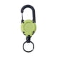 thumbnail image 1 of Llavero retráctil con carrete para llaves, cable telescópico, clip para llavero, mosquetón, llaveros verde, 1 of 9