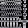 thumbnail image 1 of PAGOW 50 topes de silicona transparente para mesa, surtidos en 5 tamaños, 1 of 6