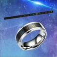 thumbnail image 7 of RUISINERY Intelligent Temperature Sensitive Stainless Steel Rings for Couples and Health Lovers Waterproof Jewelry Wedding, 7 of 7