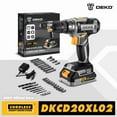 thumbnail image 2 of DEKO Cordless Drill 20V Electric Power Drill Set Drills Cordless with Battery and Charger Drill Driver Power Drill Cordless, 2 of 9