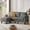 Darkgrey, variant on Jarenie Convertible Sectional Sofa, 79-Inch L-Shaped Couch with Storage Ottoman, Modern Linen Fabric, Reversible