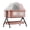 PINK, variant on 4 in 1 Baby Bassinet Foldable Infant Bedside Crib Bed Portable Baby Swing with Changing Table,Wheels,Mosquito Net,Height Adjustable ,for Infant,Toddler,Unisex,Grey