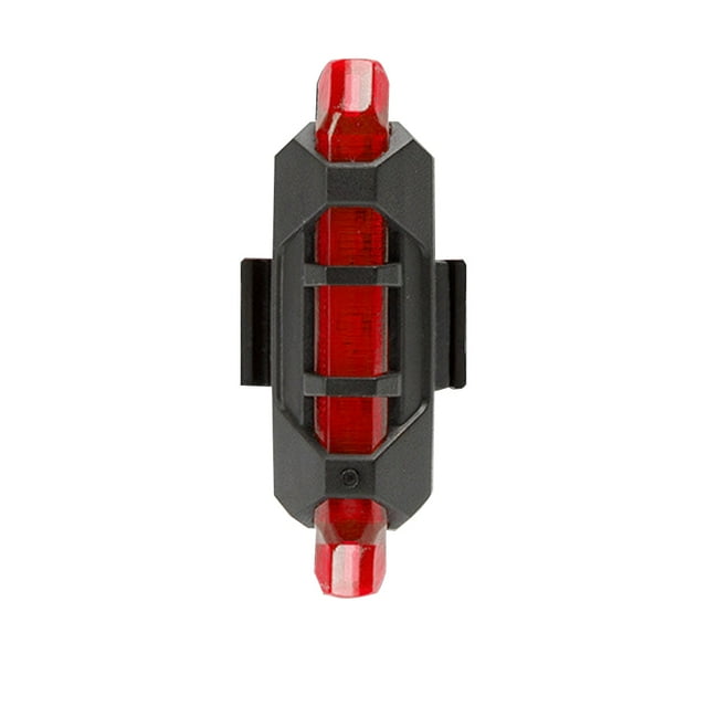 Maoww Bike Tail Lights LED USB Rechargeable Bicycle Safety Cycling Mountain Bikes Signal Rear Lamp Survival Accessories Red 1Set