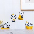 thumbnail image 6 of Panda Cake Decor-Cartoon Resin Panda Statue,Animal Figurines Collection Ornament Model Toys Sculpture for Car Table Bookcase Cake Toppers Dining Room Decoration, Bath, 6 of 11