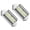 Silver, variant on 2pcs Commercial Vehicle License Light 6 LED Bulbs Metal Construction Water Dust Proof Side Marker Light Easy Mount
