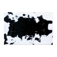thumbnail image 2 of BizChair Faux Fur Cowhide Area Rug Black White (2 Feet X 3 Feet) Mat, 2 of 7