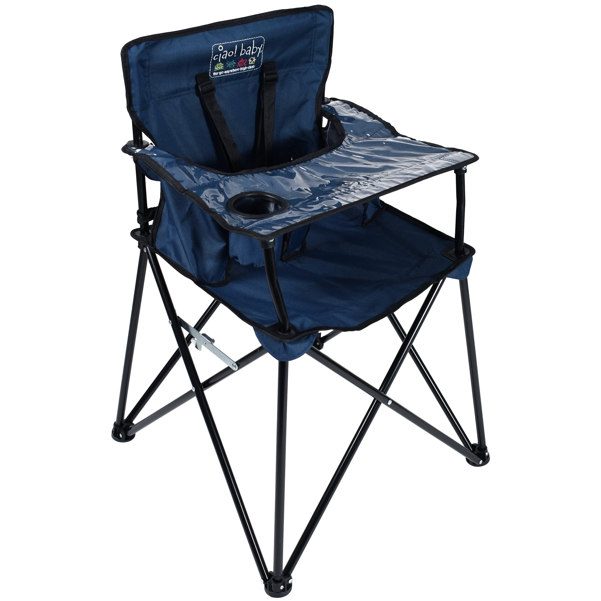 Ciao Baby Portable High Chair Navy Walmart Com Walmart Com