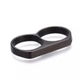 thumbnail image 2 of Mens 304 Stainless Steel Double Band Ring Black Gold Silver Size 7-12 Z722, 2 of 3