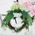 thumbnail image 4 of Decoración de corona de flores artificiales para la decoración de la boda de la puerta de la ventana del hogar, 4 of 8
