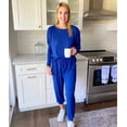 thumbnail image 2 of Womens Long Sleeve Crewneck Pullover Tops And Long Pants Tracksuit, 2 of 10