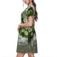 thumbnail image 2 of Disketp Nature Hand Daisies Art para Vestido de Manga Corta para Mujeres, Vestidos de Verano para Mujeres, Casual y Holgado para la Playa, 2 of 6