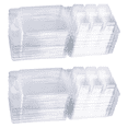 thumbnail image 1 of 200 Packs Wax Melt Clamshells , Clear Empty Plastic Square Tray for Wax Tarts Candles, 1 of 8