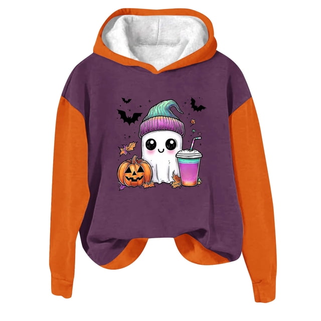Vestes pour Femmes - Mode Chandails en Molleton à Capuche Décontractés à Manches Longues pour Femmes - Polyester Imprimé Décontracté Quotidien