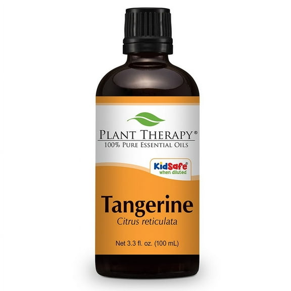 Plant Therapy Tangerine Essential Oil 100 mL (3.3 oz) 100% Pure, Undiluted, Therapeutic Grade