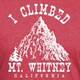 thumbnail image 3 of CafePress - I Climbed Mt. Whitney T Shirt - Mens Tri-blend T-Shirt, 3 of 4