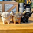 thumbnail image 1 of Cute Highlands Cow Figurine, Handmade Cow Ornament Decorations Highlands Cow Mini Statue H, 1 of 4