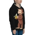 thumbnail image 4 of Youth Curious George Hoodies Boys & Girls Hooded Sweatshirt Over 7 Years Kids Pullover Long Sleeve Hoody Tops, 4 of 5