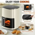 thumbnail image 2 of Sellary 6QT Air Fryer with Perspective Window and Light, 12-in-1, non-stick layer, suitable for Air Fry, Roast & More，Beige, 2 of 6