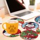 thumbnail image 3 of 5D DIY Diamante Pintura Posavasos Navidad, Alluring Juego de Diamond Painting Posavasos con Soporte para Pintura de Diamantes Posavasos para Bebidas Taza de Mesa para Adultos Niños Manualidades, 3 of 5