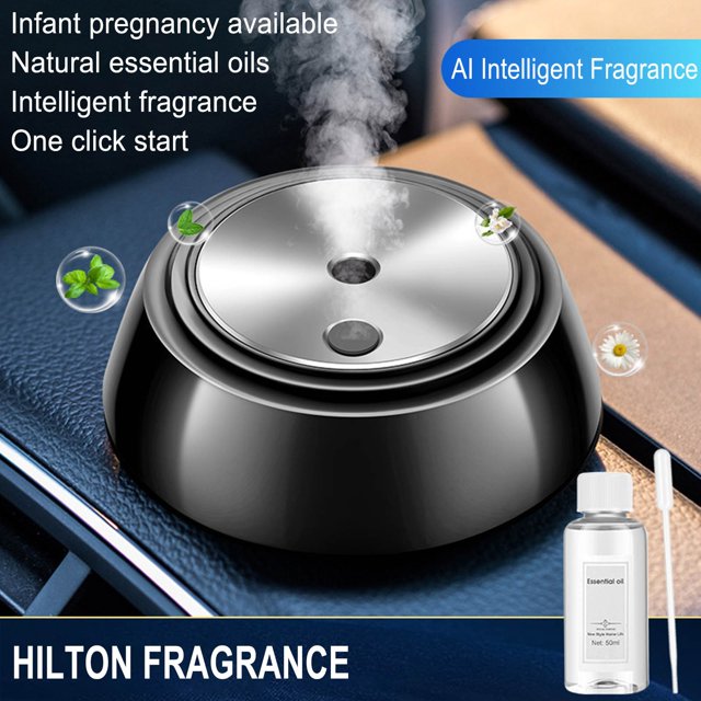 Ganfancp Aromaterapia Montado En El Coche Decoración Del Panel de Instrumentos Montado Humidificador Automotriz Rebajas Flash Deals 1X Humidificador 1X Líquido Aromático 1X Cable de Datos