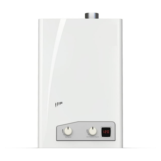 Indoor 4.0 GPM Liquid Propane Tankless Water Heater Gas Instant Electric Heaters Major Appliances Home ,Convertible Temperature Scale
