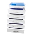 thumbnail image 6 of 5 Drawers Dental Assistant's Mobile File Cabinet Mobile Storage Cabinet Stainless Steel Utility Cart with 2 Storage Trays, 6 of 11