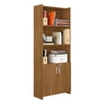 thumbnail image 1 of Librero SKAL LIVING 5 Repisas Moderno Decorativo Con Puertas Cafe Claro 56118, 1 of 7