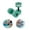 Sky Blue #7, variant on Aqua Fitness Foam Dumbbells - 1 Pair EVA Foam Water Dumbbells for Pool Exercises, 10.63" Length, 5.9" Diameter, Fast-Dry Resistance Training Bars for Swimming & Spa Workouts