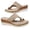 A-Khaki102, variant on Womens Wedge Mule Sandals Simple Cutout Toe Loop Woven Rope Sole Slip On Slide Open Toe Summer Outdoor Casual Sandals