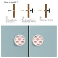 thumbnail image 4 of 4 Pcs Fox Knobs for Kitchen Cabinet Cupboard Dresser Bookcase Drawer Pulls Handles Round Home Decor, 4 of 5