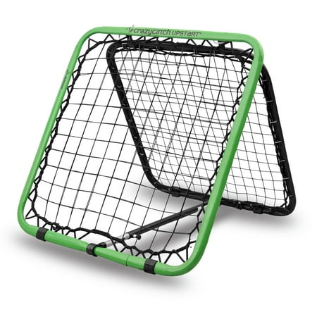 

CRAZY CATCH Upstart Soccer Rebounder Net Double Sided Irregular Unpredictable Bounce Reaction Training Aid Volleys First Touch Goalkeepers Practice at Home Field Hockey