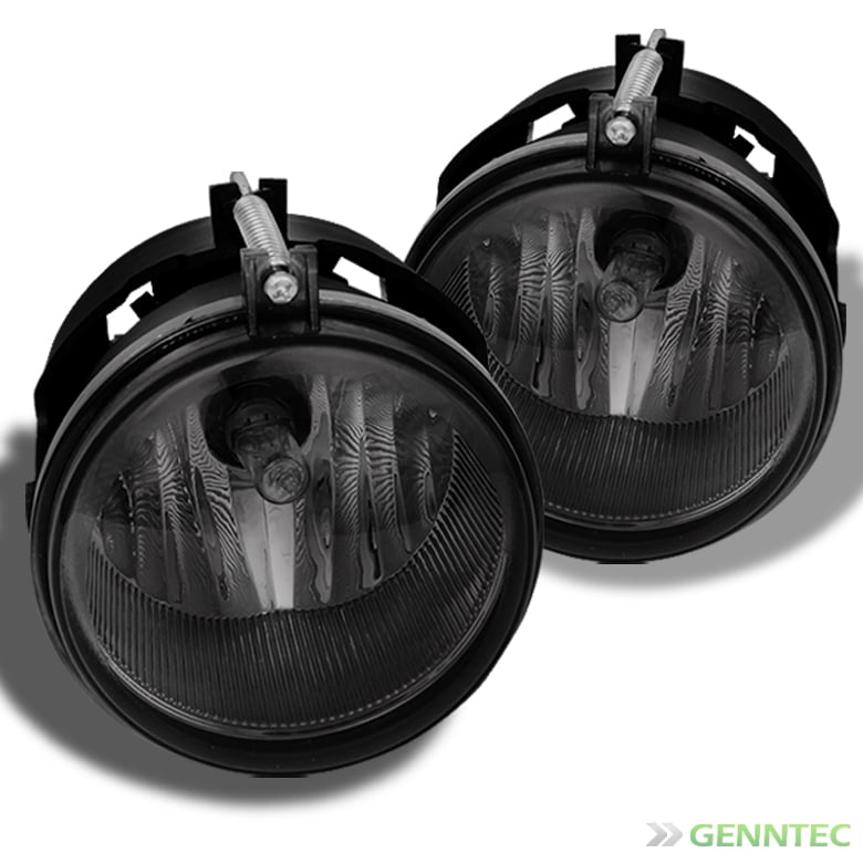 For Smoked Replacement Bumper Fog Lights Lamps Pair+Bulbs+Switch+Relay+Harness