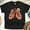 Black, variant on Artistic Lungs Graphic T-Shirt for Men and Women, Casual Streetwear Tee, Maroon, Size XL