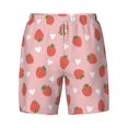 thumbnail image 4 of Lsque Mens Swim Trunks Strawberry Pattern - Bathing Suit Compression Liner - Beach Swim Shorts Swimwear - (S-3XL) - Stretch Quick Dry -XX-Large, 4 of 9