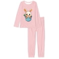thumbnail image 5 of FOR U DESIGNS Easter Carrot Bunny Pajamas Sets for Women 2 Piece Sleepwear Long Pants and Tops Size XL Nightwear Set Long Sleeve with Pockets for Women Jogger Pjs, 5 of 6