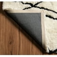 thumbnail image 3 of Linon Home Décor Morocco Shaggy Area Rug or Runner Collection, Ivory and Black, 5' x 7', 3 of 4