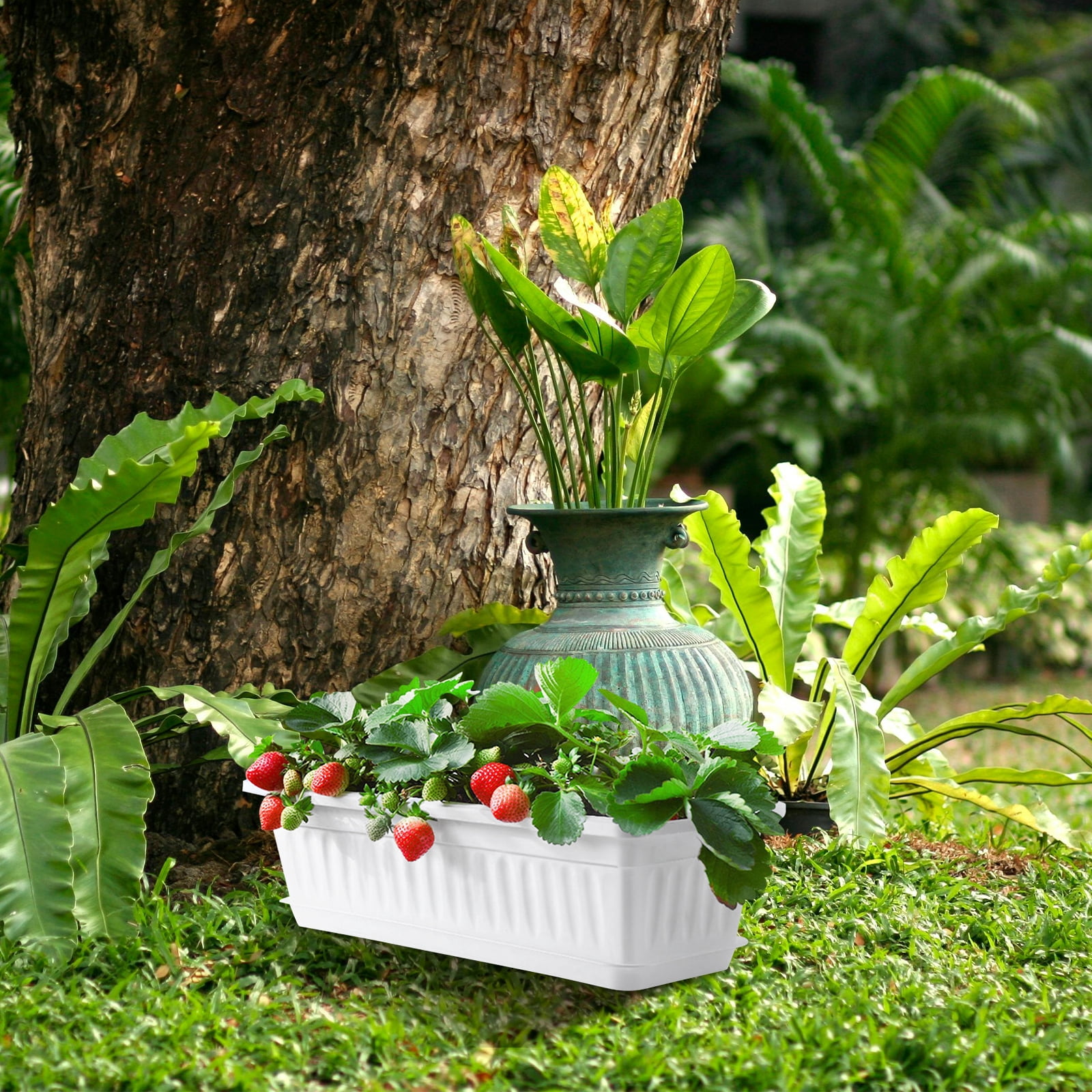 2pcs Nursery Pots Planters Flower Pots Plants Planting Boxes